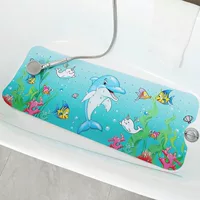 100*40 напольный коврик DIY узор Amazon Удлиненный коврик для ванной ПВХ ванная комната Противоскользящий коврик мультфильм коврик для душа