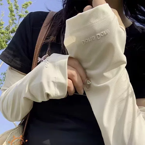 Ride Long Arm Sleeves Anti-ultraviolet Summer Loose Driving Sun Protection Ice Sleeves Women's Sunshade Thin plus size