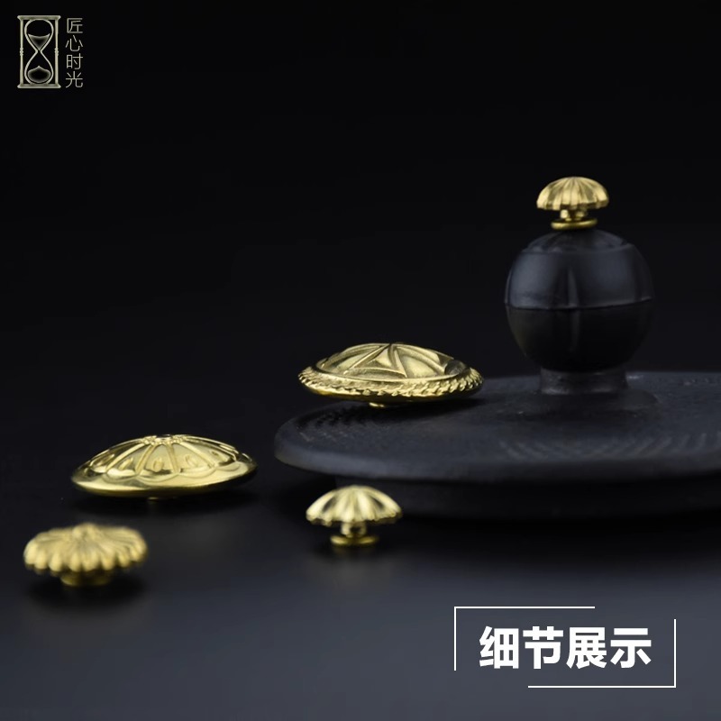 高档黄铜财布扣 皮具装饰钉 黄铜菊花钉 皮带腰带装饰扣纯铜五金|undefined