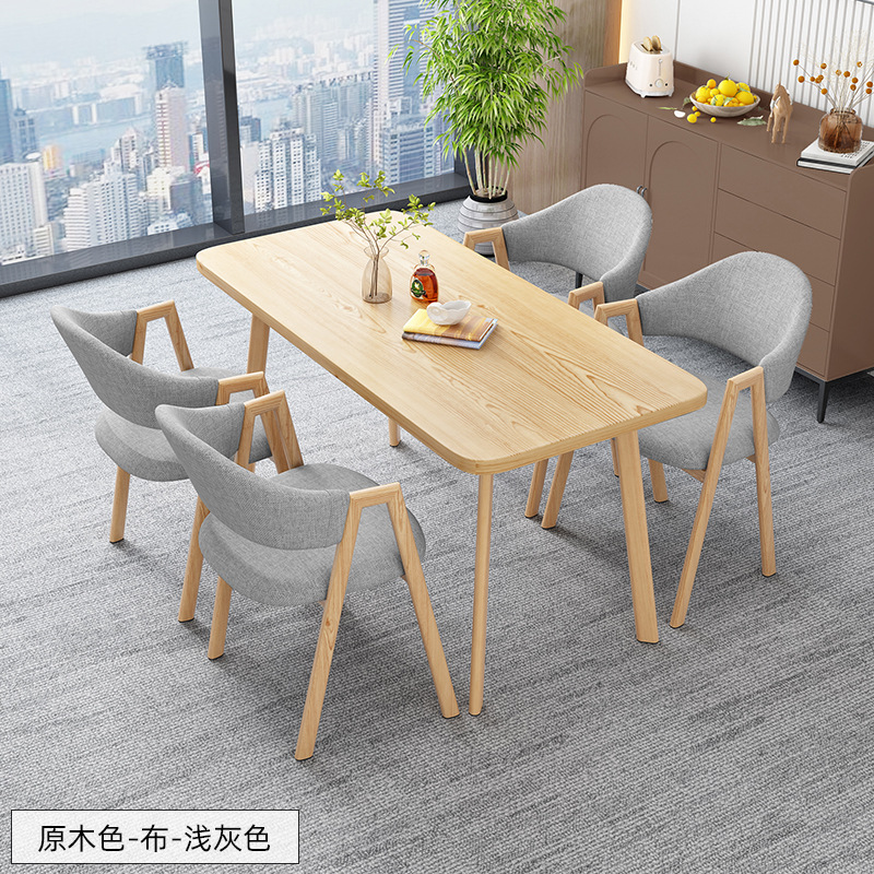 北欧の長方のテーブルは簡単で、業務的に接客します。