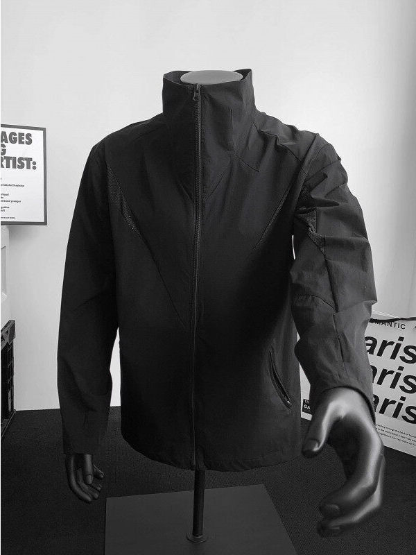 アメリカのトレンディなブランドメッシュ速乾性日焼け止め服メンズ夏薄いデザインニッチルーズカジュアルトップジャケット|undefined