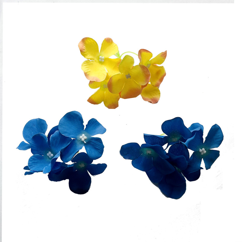 シミュレーション5フォークアジサイ串diyヘアピン頭飾りアクセサリー花球礼箱装飾造花撮影道具置物|undefined