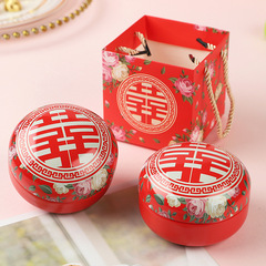 結婚創意結婚式喜糖箱ins風ブリキ箱喜糖包装箱キャンデーギフト箱空箱