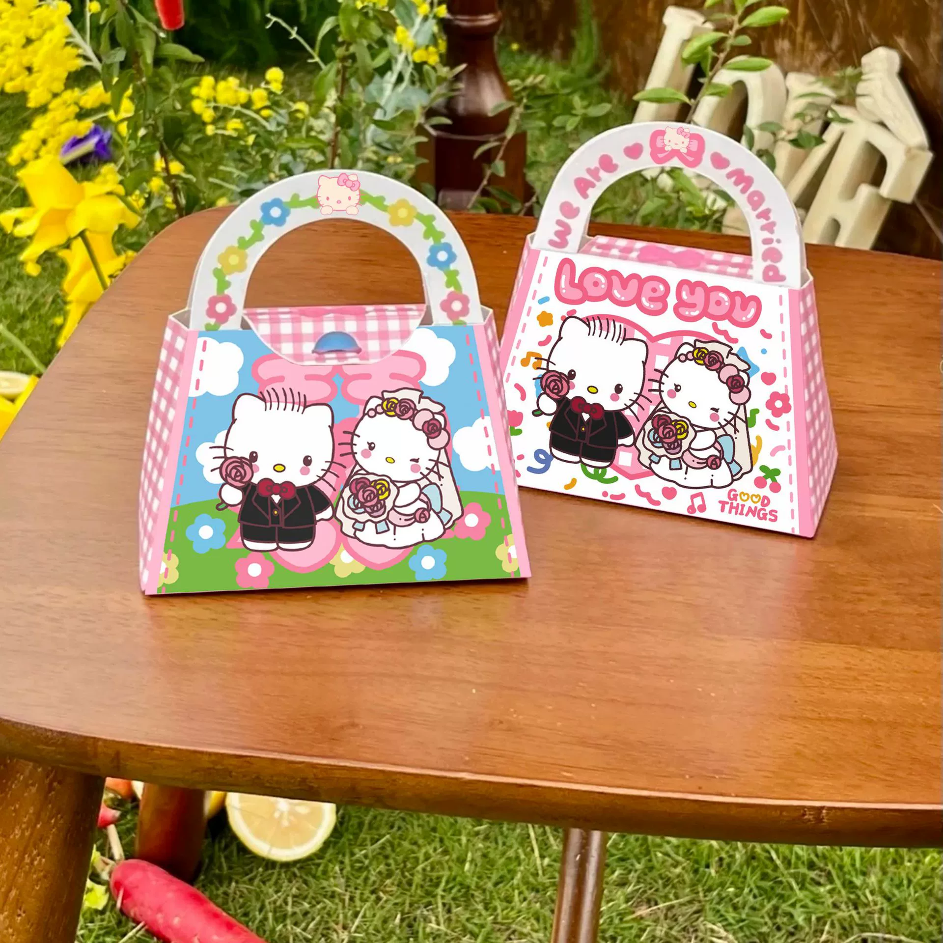 Мультяшная свадебная коробка для свадебных конфет