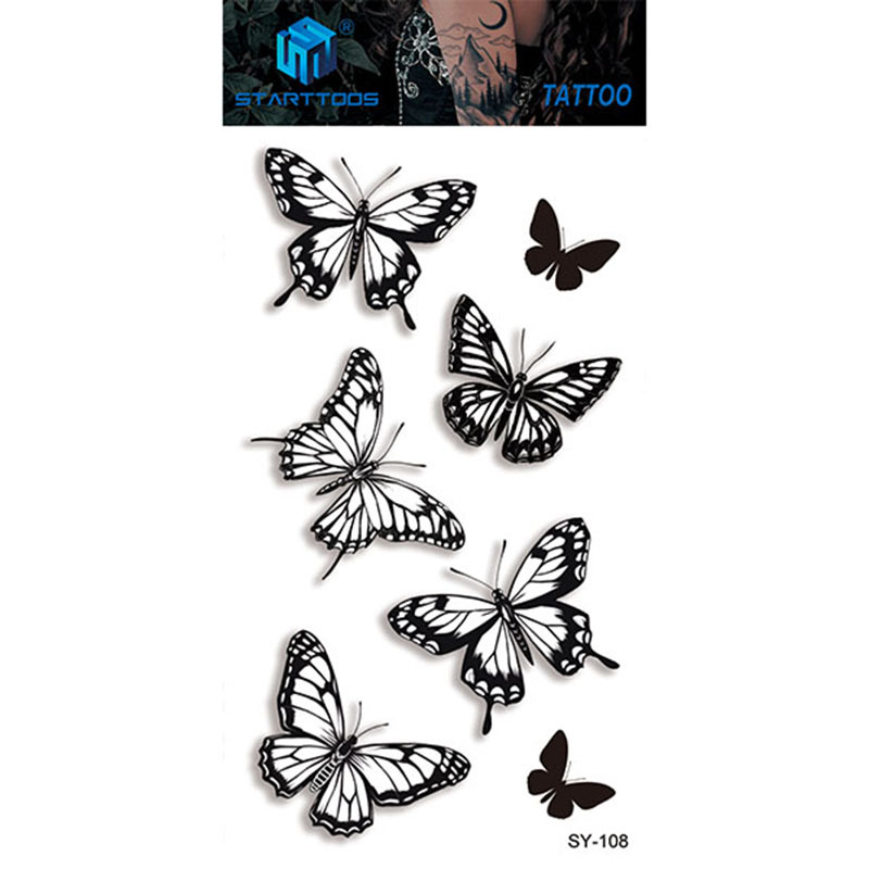 Spot mayorista transfronterizo dulce y simple viento tatuaje de dedo moda cool tatuaje desechable tendencia