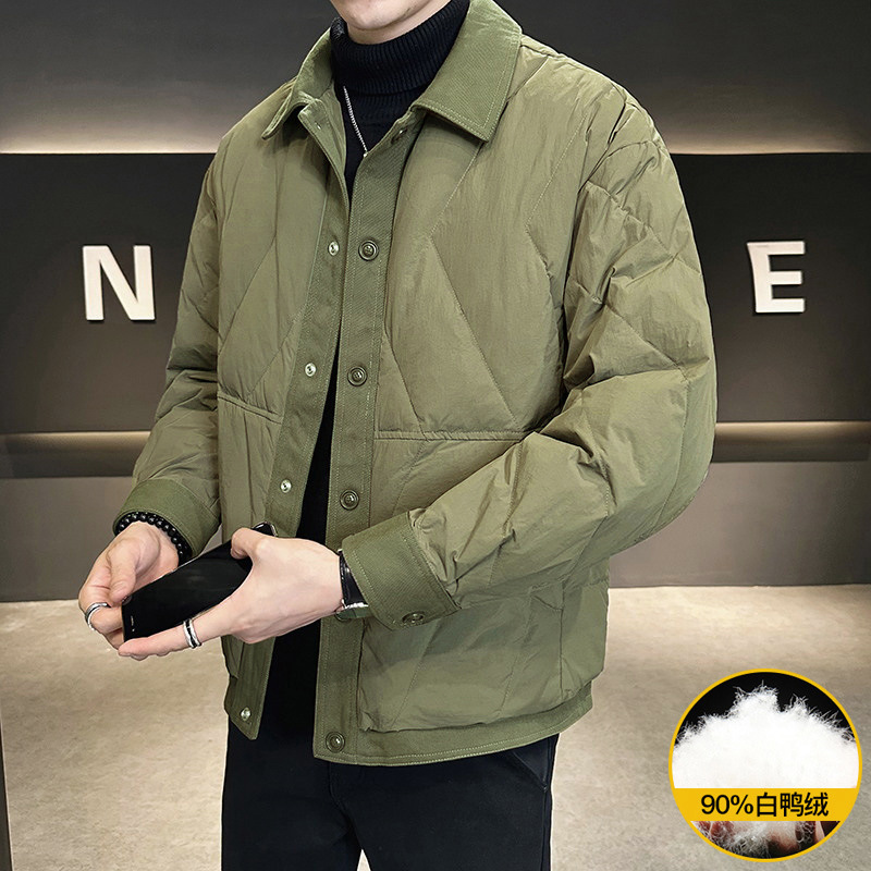 Douyin Hot Style 2023 Winter Men's 90% White Duck down Lapel Trendy Brand Short Lightweight down Jacket Dropshipping Douyin Hot Style 2023 Winter Men's 90% White Duck down Lapel Trendy Brand Short Lightweight down Jacket Dropshipping