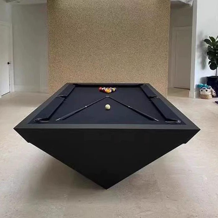 Mesa de billar Mesa de billar para adultos estándar para el hogar American Black Eight Face Nine Ball Villa de alta gama Sala de entretenimiento comercial