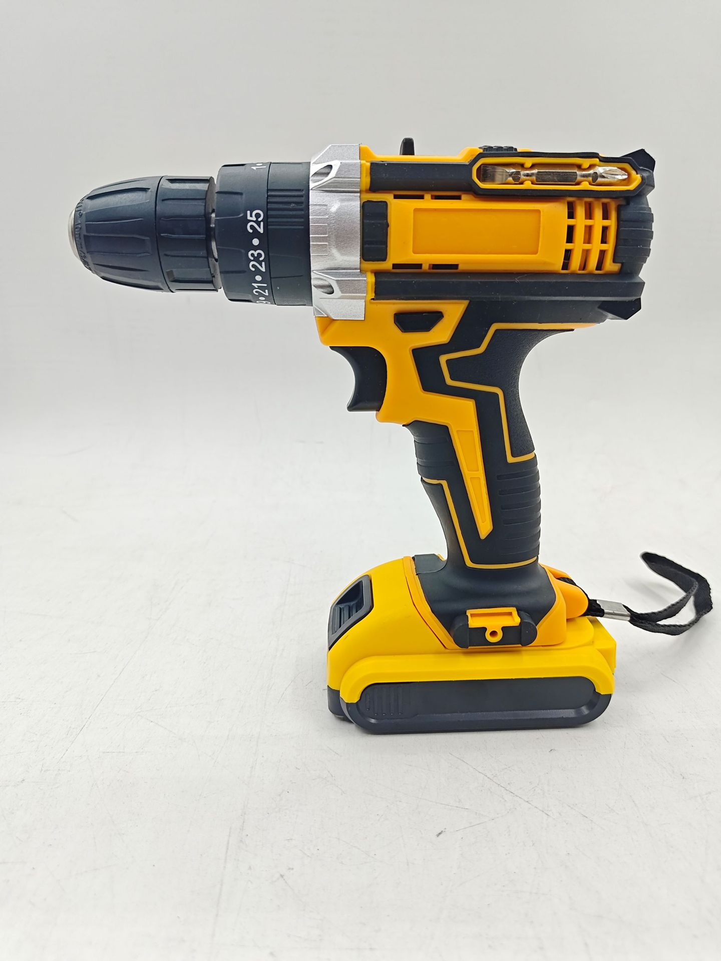 21V taladro eléctrico de doble velocidad de impacto de doble velocidad de litio taladro eléctrico destornillador eléctrico taladro eléctrico herramientas eléctricas