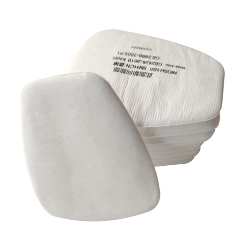 6001CN Anti-toxic Activated Carbon Filter Box, Anti-toxic Box 5N11 Trapezoid Filter Fabric, 6200 Anti-toxic Mask Accessories