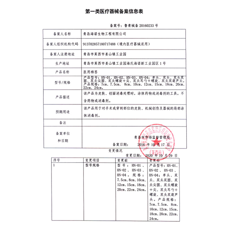 Hisopos de algodón de doble punta Haishi Hainuo con puntas redondas, hisopos de algodón para maquillaje y limpieza de oídos, hisopos de algodón genuinos de doble punta.