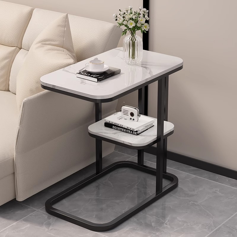 轻奢款沙发边几高级感卧室床头侧边柜阳台休闲茶桌置物架小方桌