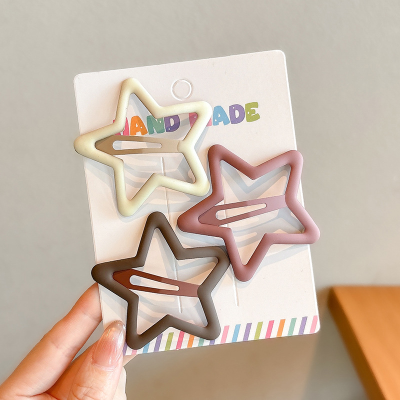 Pinza de pelo con flequillo de color dopamina, clip lateral, clip de pelo roto lateral, tocado de bebé para niños, clip de pico de pato, horquilla femenina