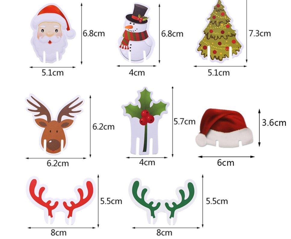 Noël Mode Cerf Papier Fête Accessoires Décoratifs 1 Jeu display picture 1