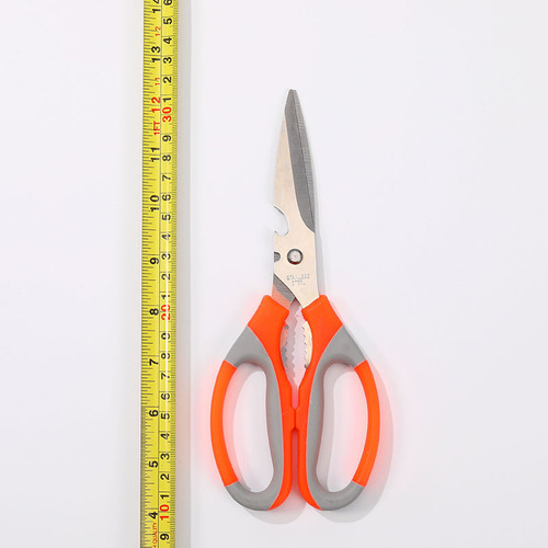 Stainless steel kitchen scissors household pointed scissors strong cutting chicken bones and killing fish professional scissors handmade scissors wholesale