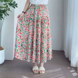 2026夏季新款文艺复古减龄碎花半身裙宽松洋气气质显瘦甜美蛋糕裙