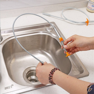 Kitchen sewer dredge bendable artifact hand pinch compressible sewer fetcher garbage clip picker