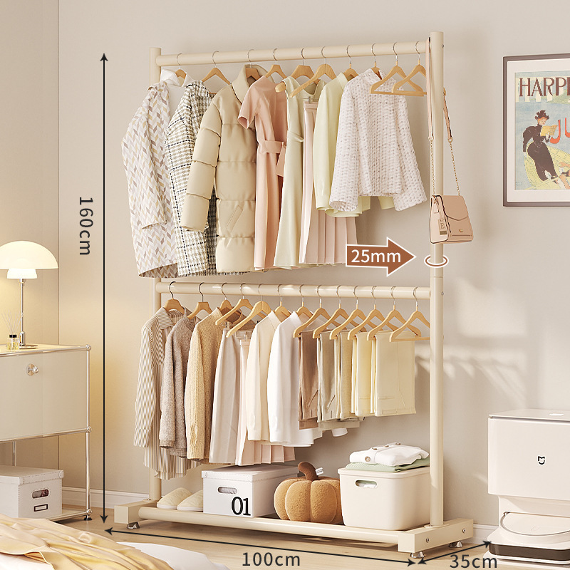 더블 레이어 크림 화이트 100*160