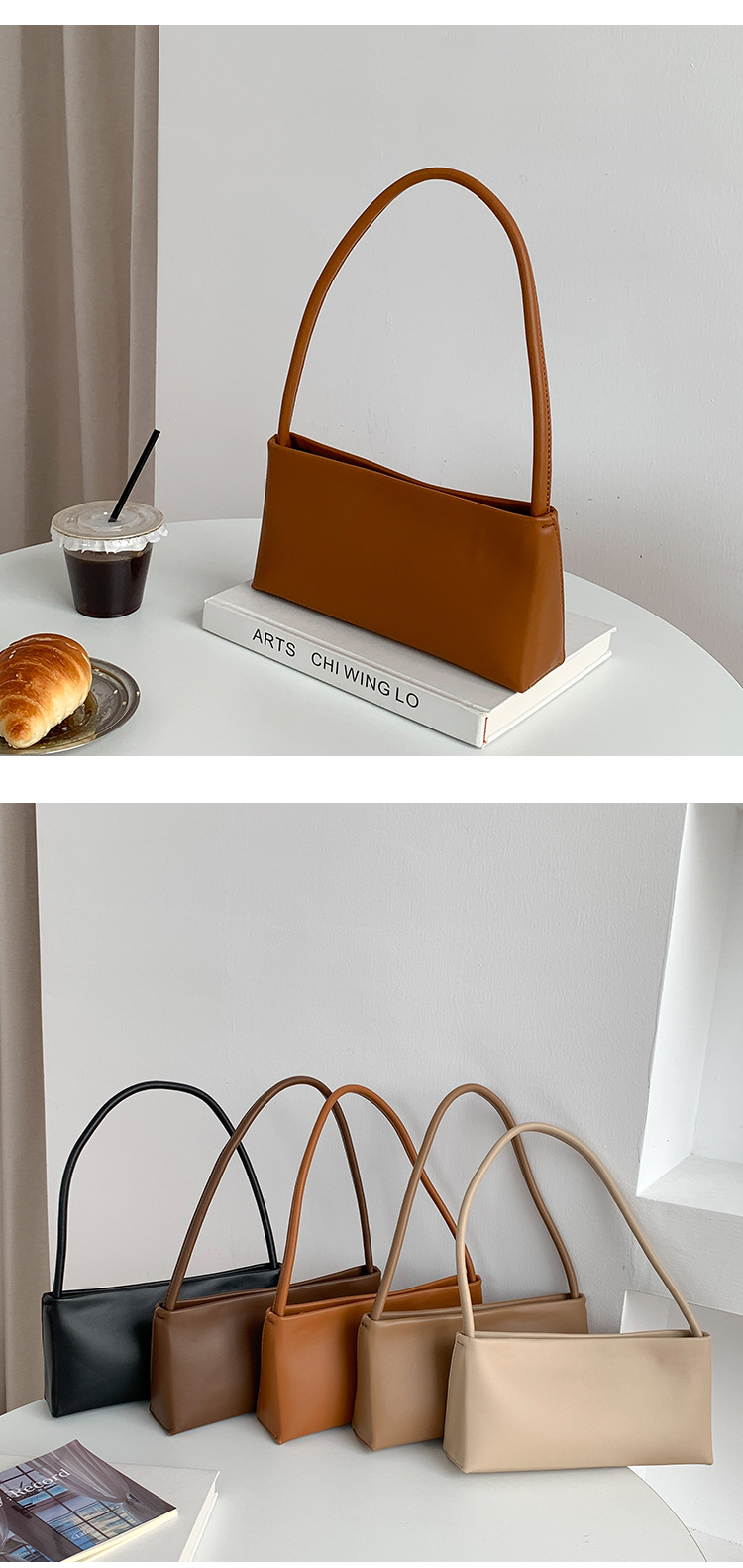 Nuovo handb minimalista con una texture unica. Monospalla versatile sotto le ascelle per le donne e quadrato Instram di alta qualità_voghion.com