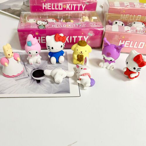 Eraser Sanrio Kurome Cartoon Animation Fun Traceless Eraser  New Student Stationery Removable