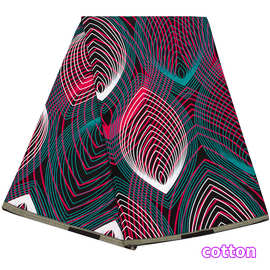 新款民族印花布 紫色平纹蜡染布速卖通 亚马逊跨境几何印花布批发