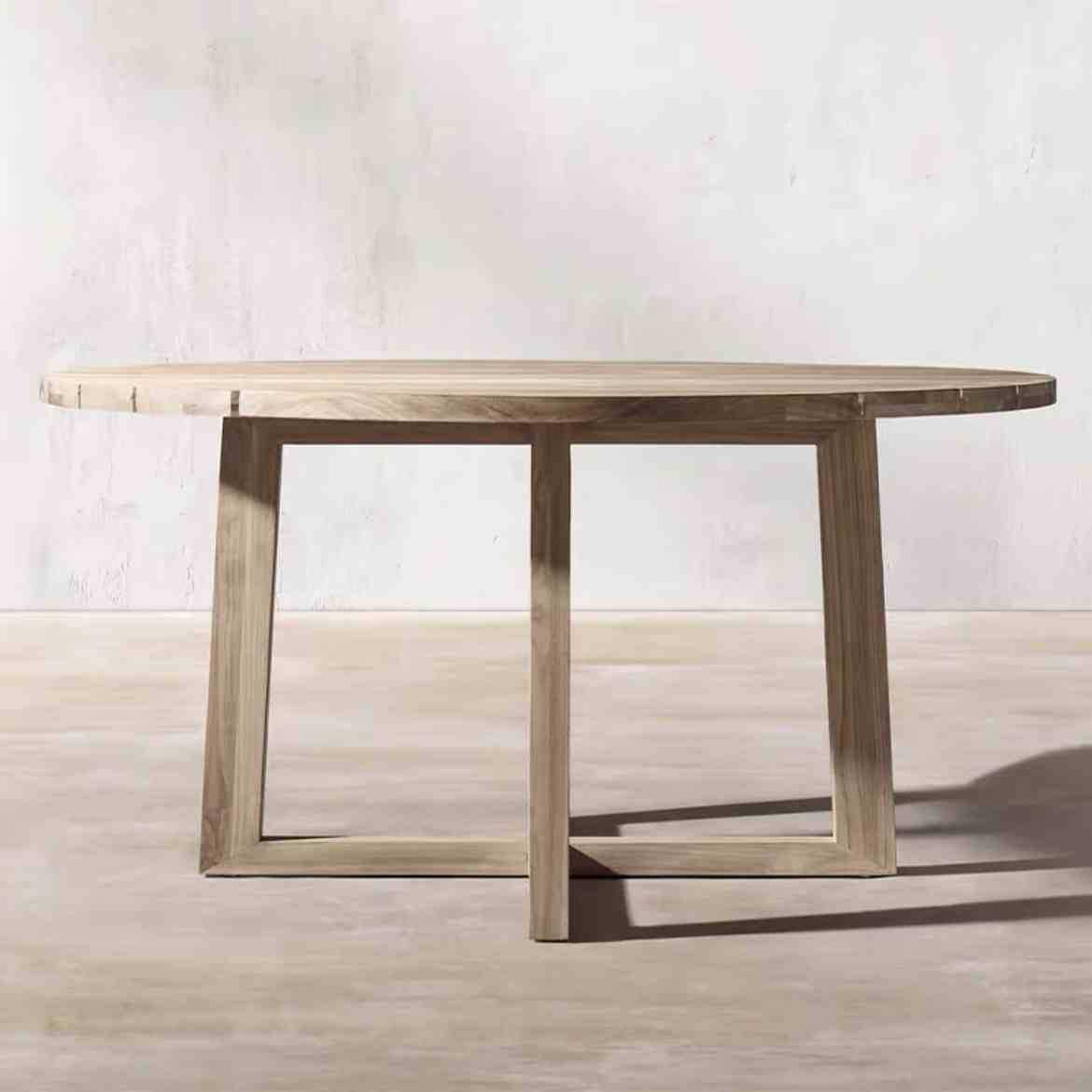 Mesas y sillas de teca de madera maciza nórdica Patio Villa Balcón Al aire libre Jardín al aire libre Hotel Silla de ratán de ocio de teca anticorrosiva