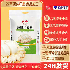 想念原味小麦粉5kg中筋面粉家用小麦粉馒头饺子粉批发代发
