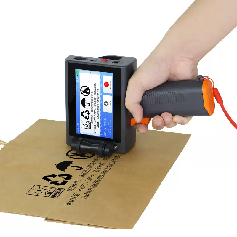 德敏T10智能手持喷码机生产日期二维码条码自动小型多功能打码机