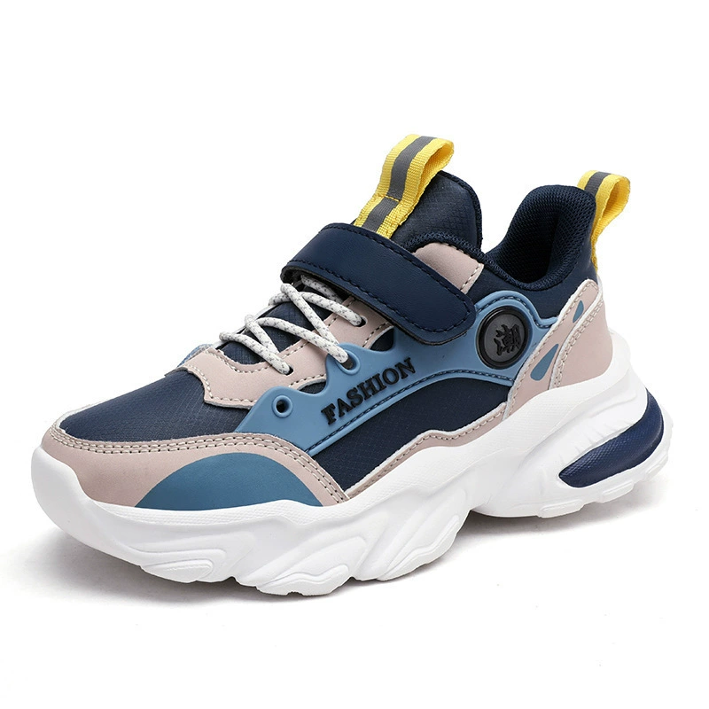 Non-slip demi-season children's sports shoes for boys, fleece keep warm footwear, soft sole, for teenagers, wholesale