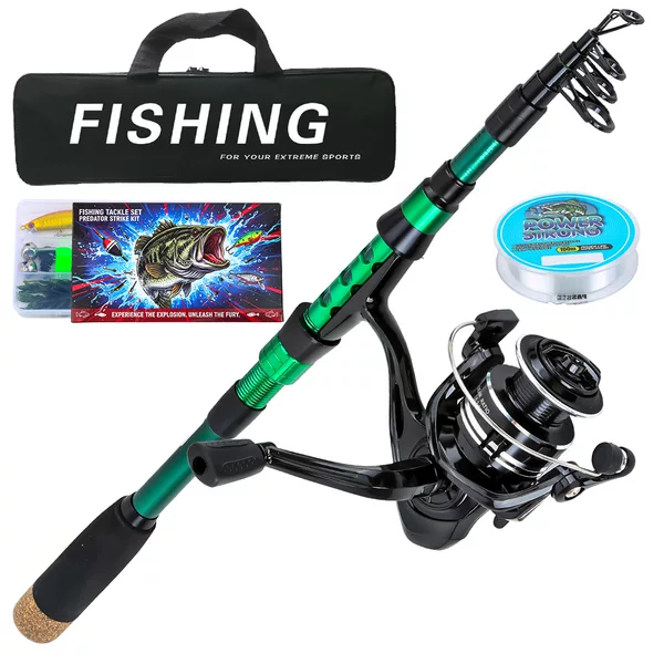 Carbon fiber short fishing rod, telescopic fishing rod, sea fishing rod, lure fishing rod, complete set, cross-border Amazon set, new outdoor fishing rod