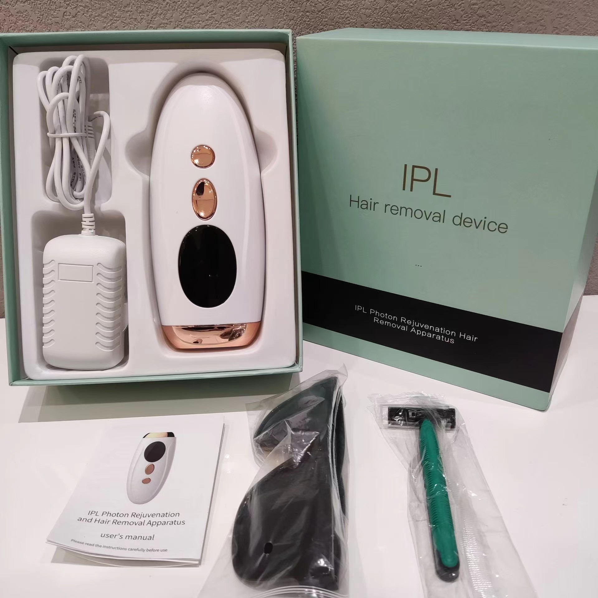 Suministro exclusivo transfronterizo de dispositivo de rejuvenecimiento fotónico y depilación, láser pulsado intenso de uso doméstico, instrumento de belleza para depilación corporal completa sin dolor, portátil image 8
