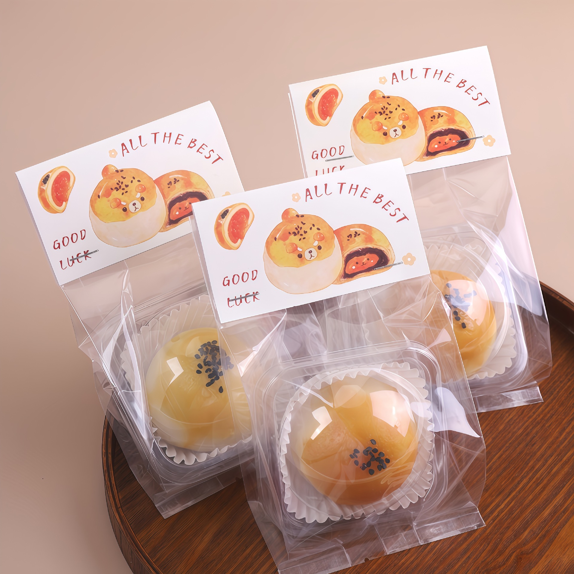 2025新款手工蛋黄酥透明包装盒吸塑盒底托63-80克烘焙高档蛋黄酥