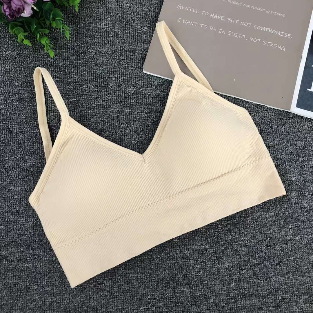 Nuevo chaleco sin costuras de alta elasticidad de alta calidad de dama sin anillo de acero bra de yoga ropa interior deportiva mujer al por mayor
