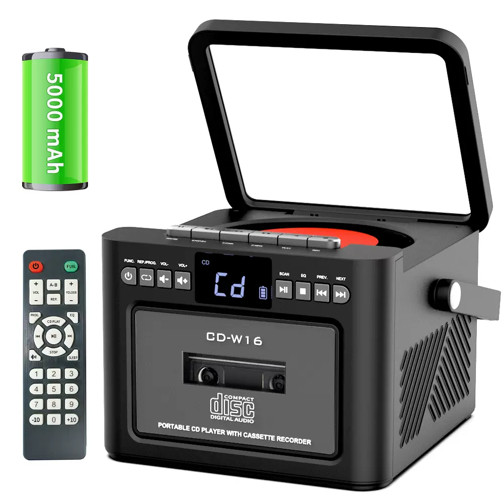 2025跨境专辑蓝牙音箱CD机播放器光盘光碟学生英语cd磁带一体机