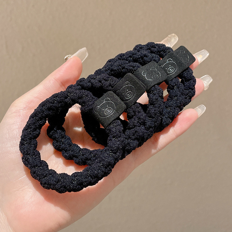 Cuerda para el cabello de dibujos animados, alta elasticidad y durabilidad, banda elástica para atar la cabeza, bola para mujer, lazo para el cabello, cuerda para la cabeza, nueva funda de cuero, accesorios para el cabello, todo fósforo