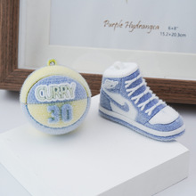 新款潮流运动篮球植绒挂件个性创意鞋子鞋子diy工艺挂饰配件批发