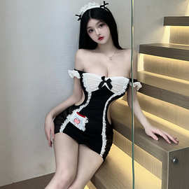 林林婷性感情趣内衣制服诱惑睡衣调情火辣床上激情女仆装战袍2759