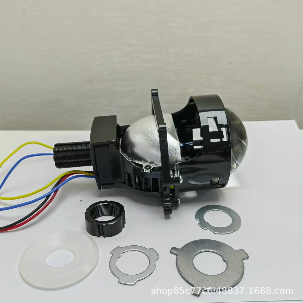 Cross-border hot-selling automobile and motorcycle headlight modification 3-inch lossless LED dual-light lens headlight headlight 12V
