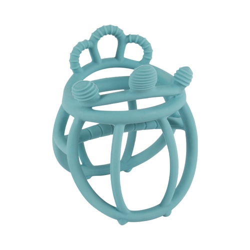 New baby toy teething stick food-grade baby Manhattan crown anti-eating hand full silicone boilable teether