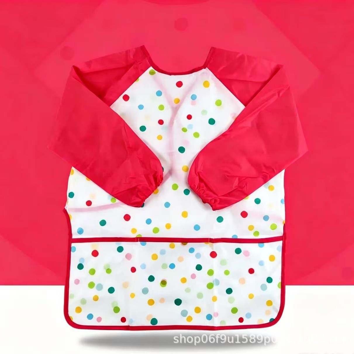 Delantal Impermeable de Manga Larga para Pintura Infantil de Tela Antiincrustante para Jardín de Infantes image 13