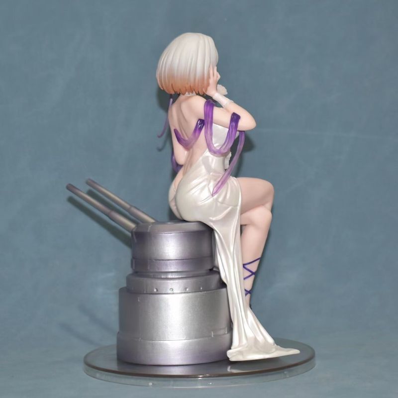 アズールレーン 美少女シリウス ピュアホワイトローズver.顔変更座り姿勢ドレスフィギュアオーナメントモデル|undefined