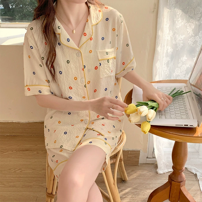 Пижамный набор, кардиган в стиле японской мультяшной медведя, весна легкая стяжка, размеры M–XXL