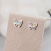 Small cute fresh summer trend earrings, simple and elegant design, light luxury style