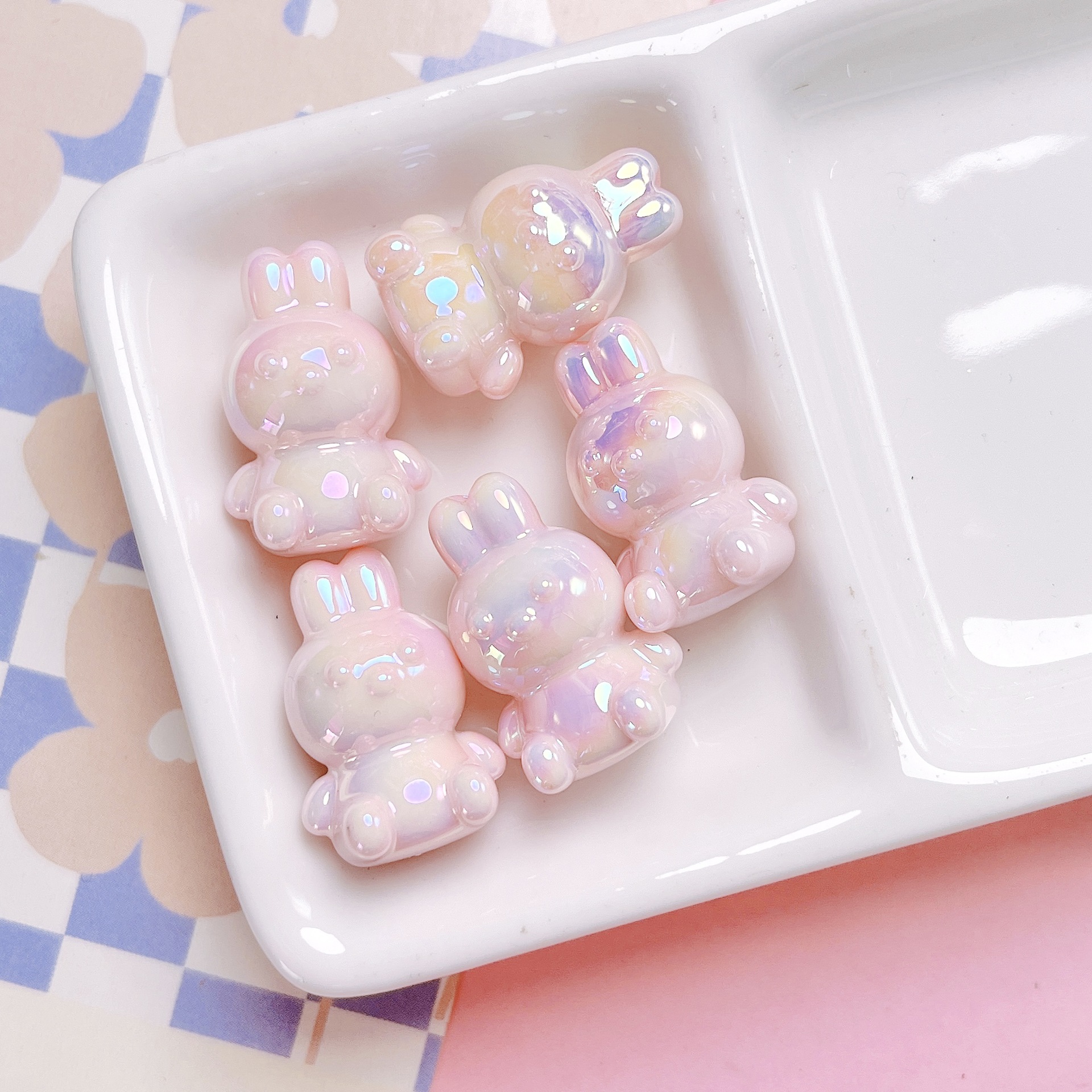 56g Weight Beads Jewelry Making Type Beaded, Mobile Phone Chain, Keychain Classification 10 PCS/Package Quantity Arylic Material Rabbit, Bag, Bunny Pattern All Seasons Season Cute, Vacation, Classic Style Style Beaded Craft 10 PCS/Package Arylic Rabbit Bag Bunny Beaded Mobile Phone Chain Keychain Beads 5