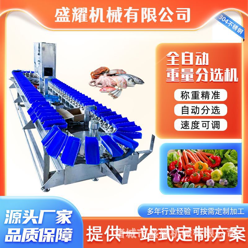 Sea Cucumber and Oyster Weight Submersible Machine Squid Crayfish Weighing Grading Machine Salmon Weighing and Sorting Equipment
