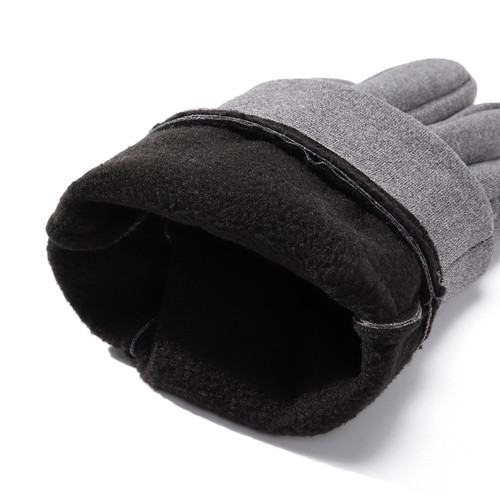Winter Electric Bike Gloves, Warm Fleece Touchscreen Waterproof Riding Cold Proof Anti-Slip Two-Finger Courier Delivery Glove