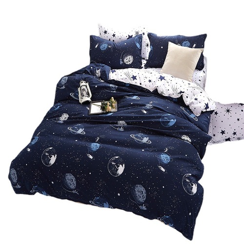 Wholesale 2024 aloe vera cotton AB version bedding 3-piece set Lefu skin-friendly cotton 4-piece set plant cotton four-piece set