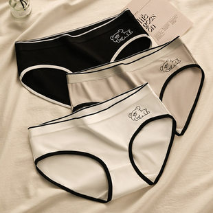 Underwear, sports comfortable breathable Japanese cute trousers for students, plus size, mid rise