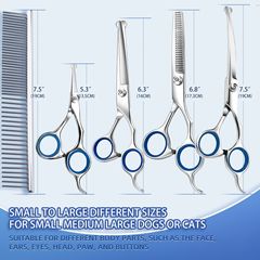 Pet Hair Scissors for Cross-border Hot Sale Teddy Dog Hair Cutting Scissors Professional Pet Grooming Tools Set