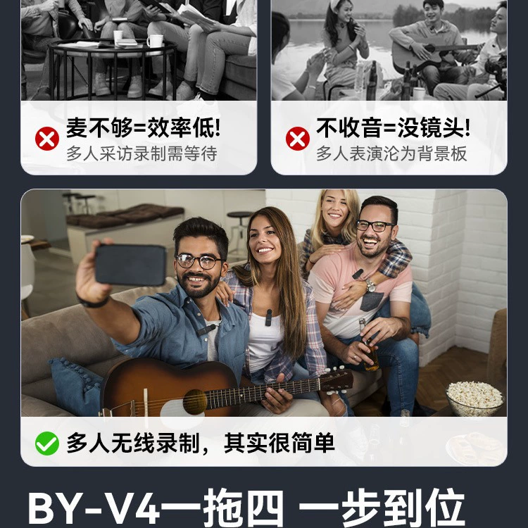 BOYA Беспроводной микрофон для смартфона и камеры
