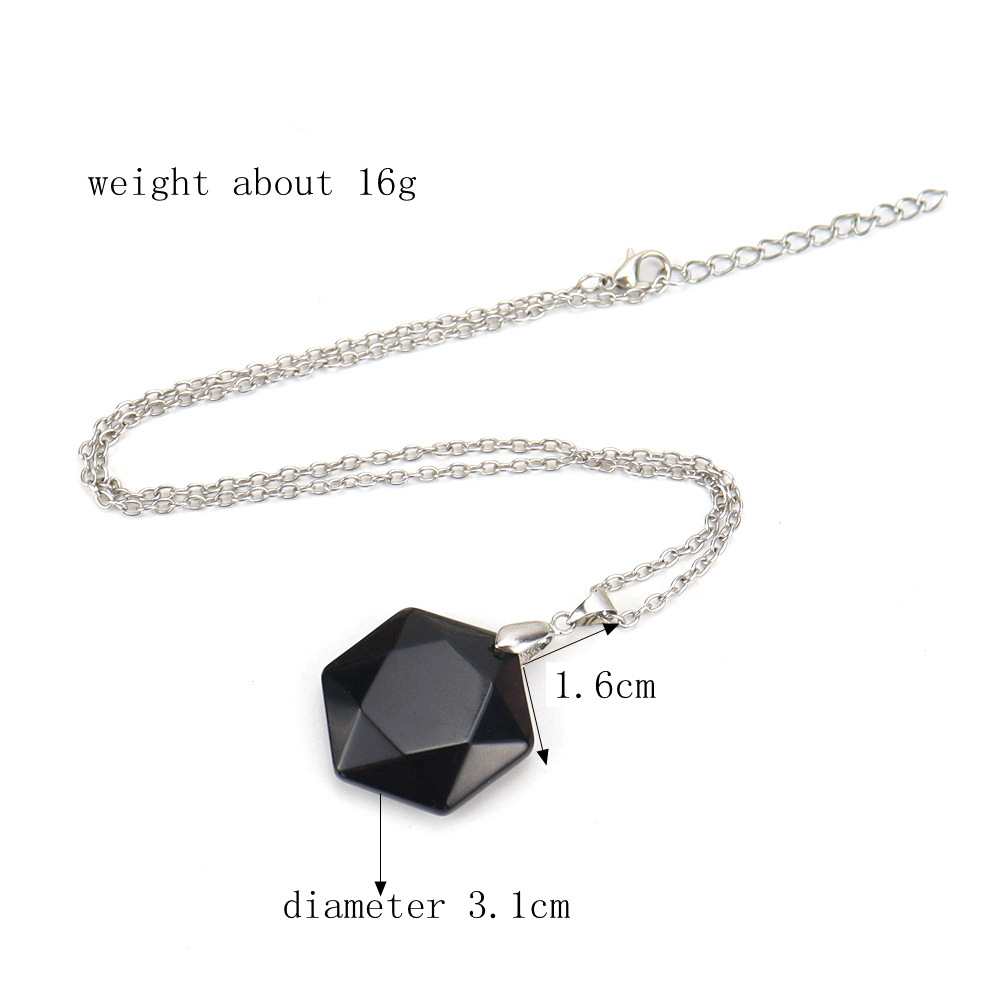 Simple Style Water Droplets Crystal Handmade Pendant Necklace 1 Piece
